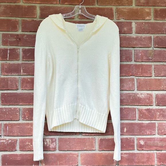 Chadwick’s Zip Front Hoodie Sweater Size L - Picture 2 of 5